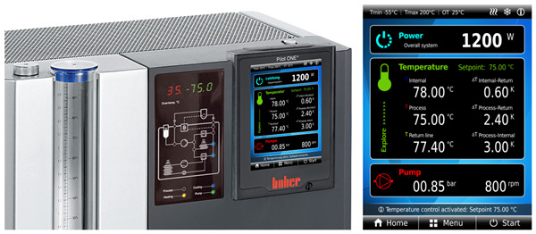 E-grade&reg; “Explore” adds an additional main screen to Pilot ONE&reg; to display the most important process data. Measurement data can also be retrieved via interfaces.